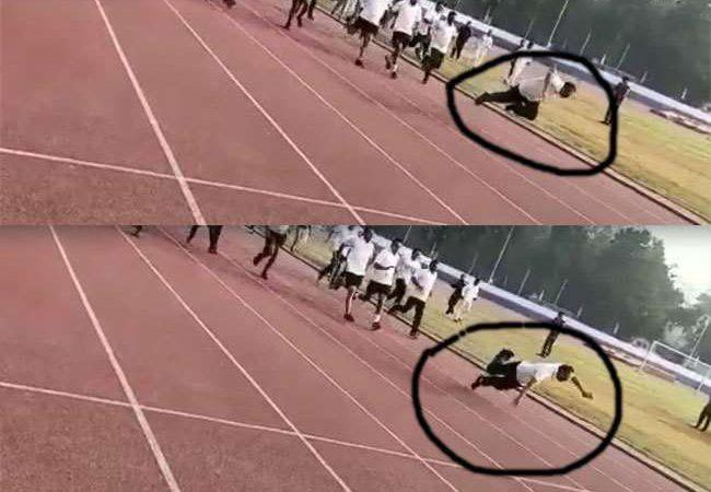 बिहार: पटना में औंधे मुंह गिरे DGP साहब! दौड़ रेस में गिर पड़े