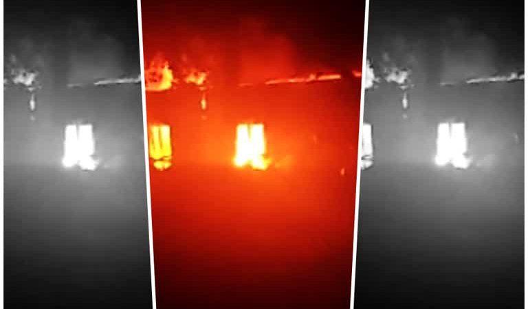 मंडावली पुलिस थाना परिसर में लगी आग, लाखों का सामान जलकर खाक