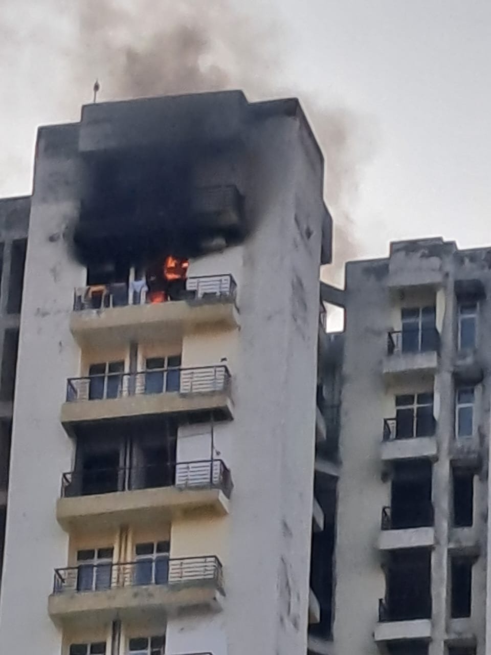 Noida fire: आप के पड़ोस की सोसाइटी में लगी आग, मची अफरा तफरी। बिल्डर की बड़ी लापरवाही सामने आई।
