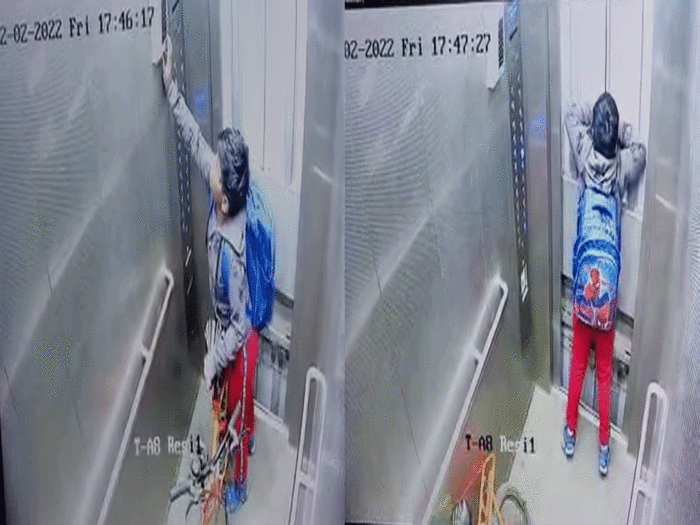 Child trapped in lift: नोएडा की इस सोसायटी के लिफ्ट में फंसा 8 साल का बच्चा, चीखता-चिल्लाता रहा, CCTV में कैद घटना