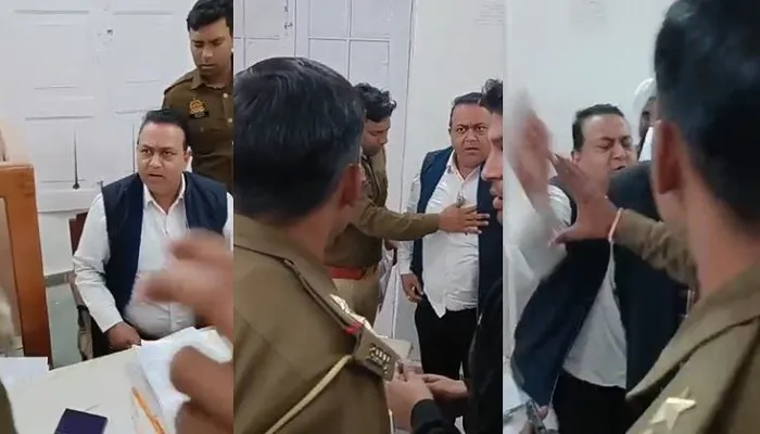 Bulandshahr news: कोर्ट रूम में वकील ने दरोगा को जड़ा थप्पड़, घंटों तक चला ड्रामा