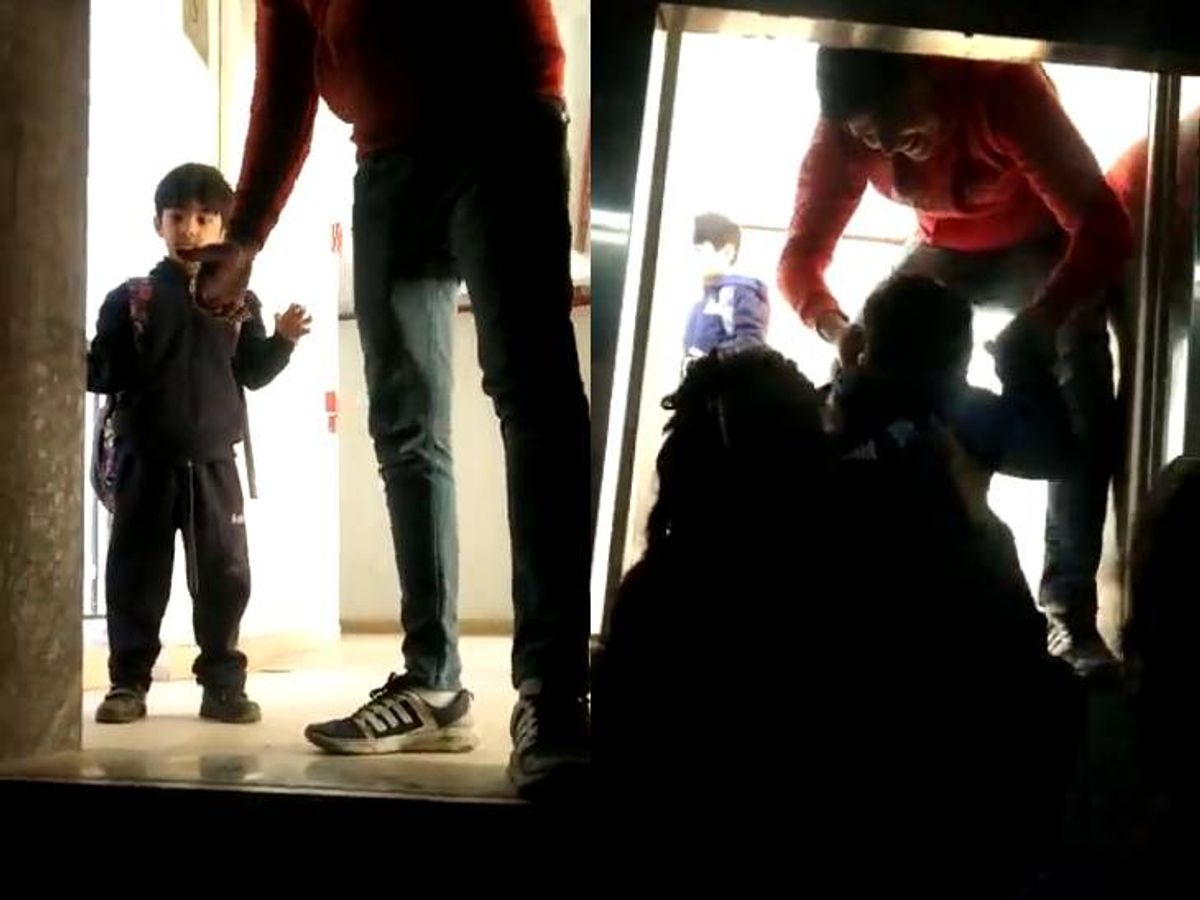 Noida Lift Stuck: नोएडा की इस सोसायटी में अटकी लिफ्ट, फंसे बच्‍चे और महिला, देखें हैरान करने वाला वीडियो