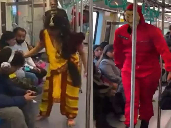 Noida news: नोएडा मेट्रो में दिखे अजीबो-गरीब लोग! बड़ी-बड़ी आंखें और गुस्सा भरा चेहरा दिखाकर सबको डराया