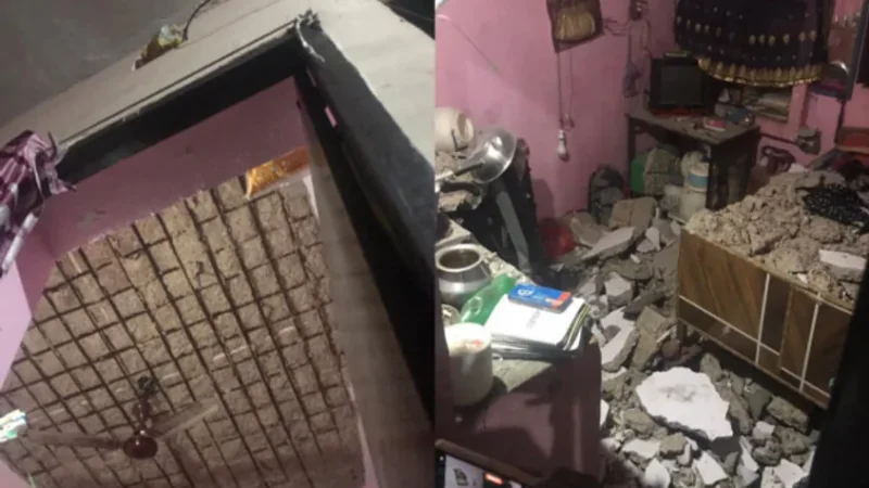 Noida news: नोएडा में एक बिल्डिंग का गिरा लेंटर, लोग घायल, जानिए वजह