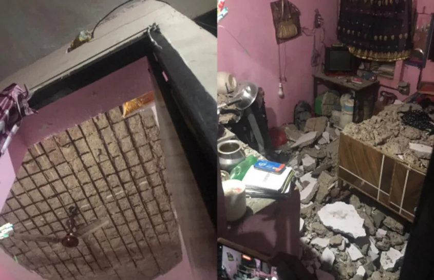 Noida news: नोएडा में एक बिल्डिंग का गिरा लेंटर, लोग घायल, जानिए वजह