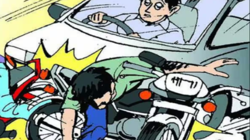 Greater Noida News: फॉर्च्यूनर और बाइक की टक्कर, आरोपी पर केस दर्ज