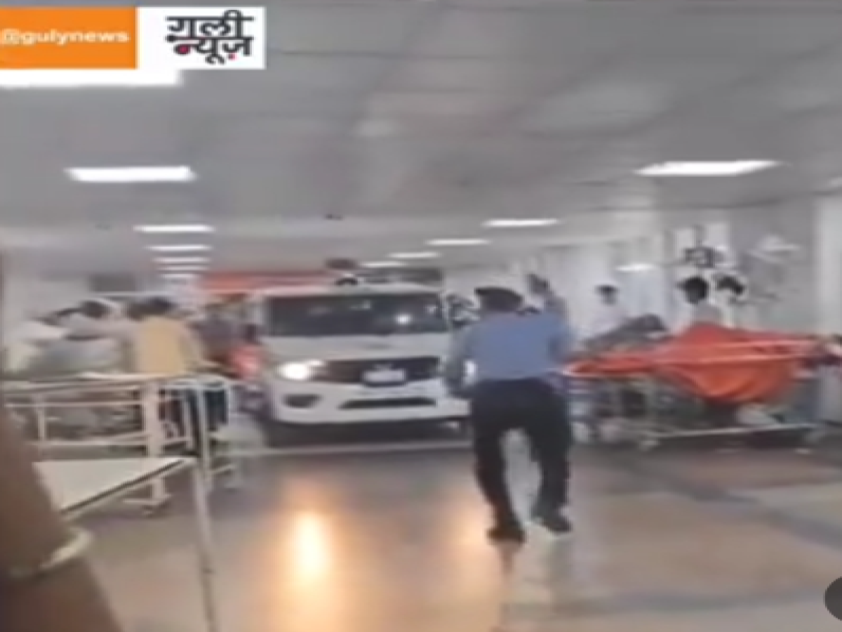 AIIMS Video: AIIMS के अंदर पहुंची पुलिस की गाड़ी, खतरे में पड़ी मरीजों की जान…देखें वीडियो